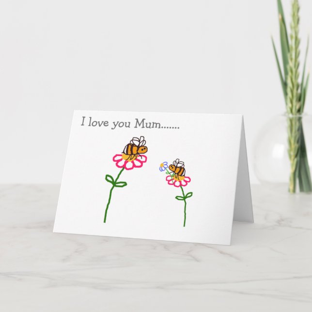Happy Mother's Day BuzzAboutBees Grußkarte Karte (Vorderseite)