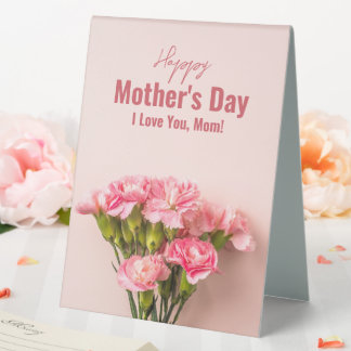 Happy Mother's Day Card Floral Mütter Tagesgeschen Tischaufsteller