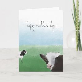 Happy Mother's Day Cow Karte