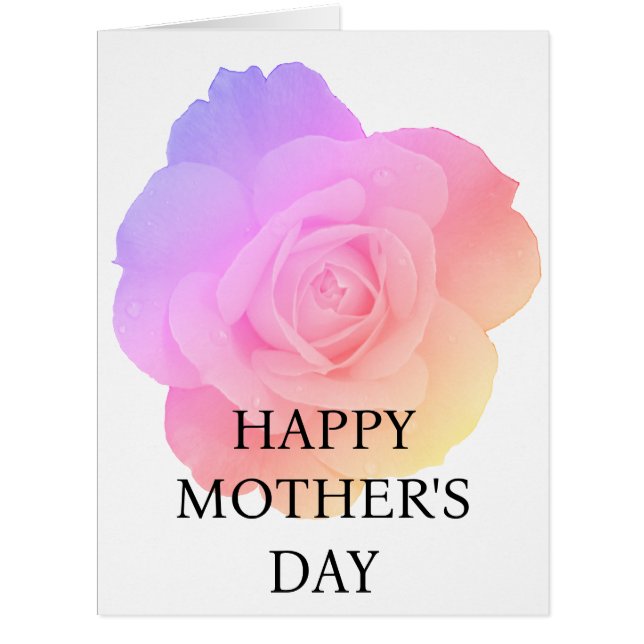 Happy Mother's Day Custom Floral Pink Rose 2024 (Vorderseite)