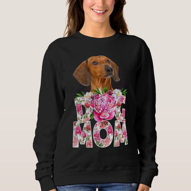 Happy Mother's Day Dackel Hunde Mama Dackel Mam Sweatshirt (Vorderseite)