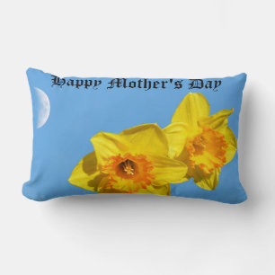 Happy Mother's Day Daffodils Gold Medal Blume Lendenkissen
