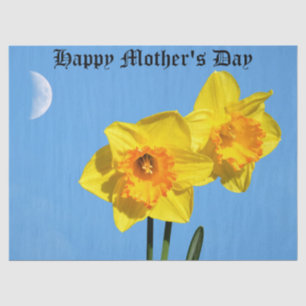 Happy Mother's Day Daffodils Gold Medal Blume Seidenpapier