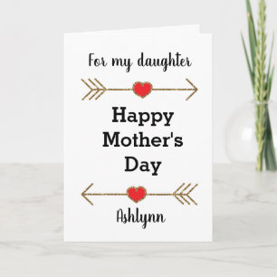 Happy Mother's Day Daughter Karte