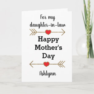 Happy Mother's Day Daughter-Schwiegertochter Karte