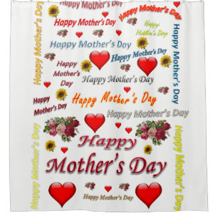Happy Mother's Day Duwer Vorhang