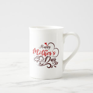 Happy Mother's Day Elegant Design-23331 Prozellantasse