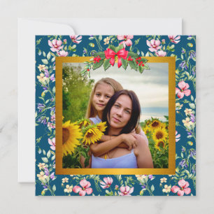 Happy Mother's Day Elegante Modern Foto Card
