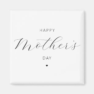 Happy Mother's Day Elegante Script Typografie Magnet