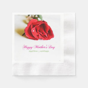 Happy Mother's Day Floral Cool stilvoll Serviette