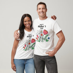 Happy Mother's Day Floral Niedlich Spring Blume Ge T-Shirt