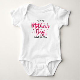 Happy Mother's Day for Baby Girl Baby Strampler