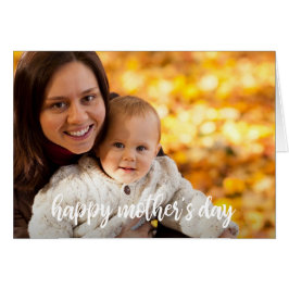 Happy Mother's Day Foto Template White Script