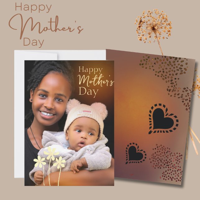 Happy Mother's Day Foto Vorlage mit einem Baby ( Happy Mother's Day Photo template with a baby)