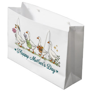 Happy Mother's Day geese Große Geschenktüte