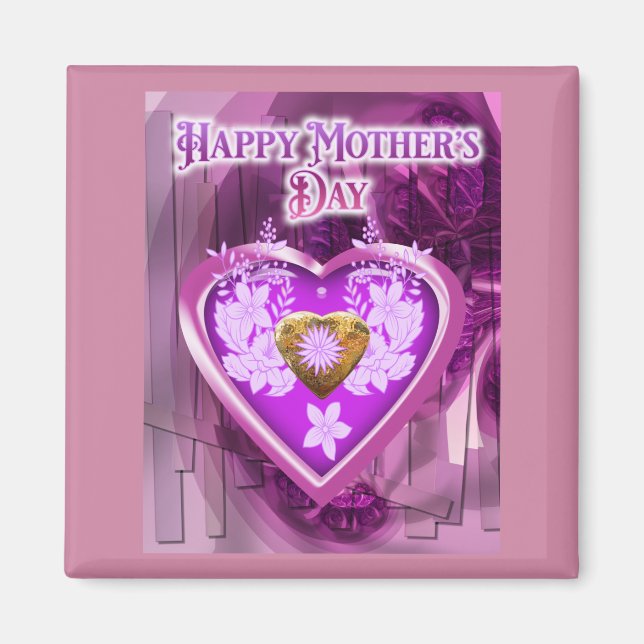 Happy Mothers Day Gift Magnet (Vorne)