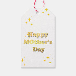 Happy mothers day. Gold simple script calligraphy Geschenkanhänger