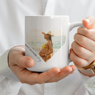 Happy Mother's Day Heart Foto Tasse   Benutzerdefi
