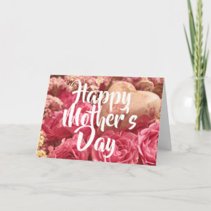 Happy Mother's Day Heart Rose Karte