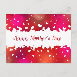 Happy Mother's Day Hearts Postkarte