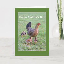 Happy Mother's Day Hen and Chicks Karte