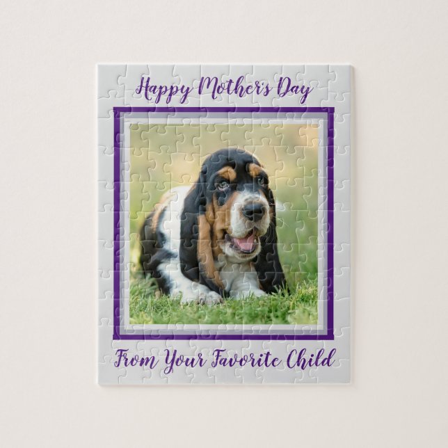 Happy Mothers Day Hund - Cut Favorite Pet Foto (Vertikal)