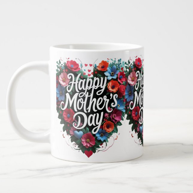 Happy Mother's day Jumbo-Tasse (Links)