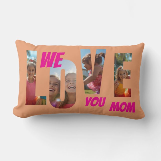 Happy Mother's Day Love Lendenkissen (Vorderseite)