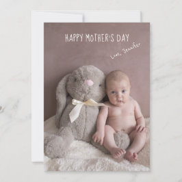 Happy Mother's Day Mommy Baby Foto Feiertagskarte