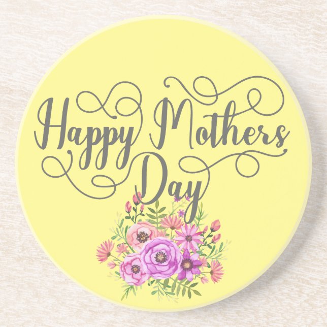 Happy Mothers Day Mother's Day Gift-idea Getränkeuntersetzer (Vorne)