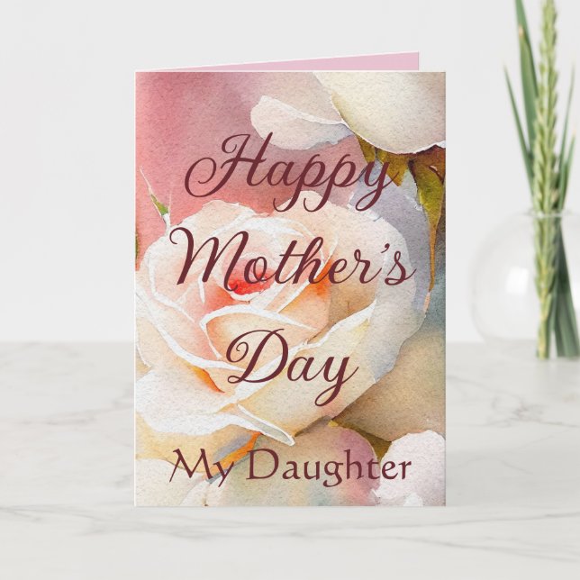 Happy Mother's Day My Daughter Karte (Vorderseite)