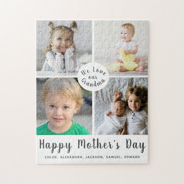 Happy Mother's Day Oma Foto Collage (Vertikal)