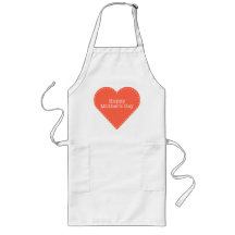 Happy Mother's Day Orange Heart Schürze