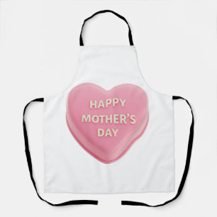 Happy Mother's Day Pink Heart Cake Schürze