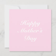 Happy Mother's Day pink weißen eleganten Drehbuchs