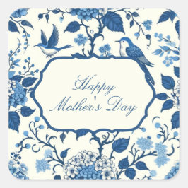 Happy Mother's Day Quadratischer Aufkleber