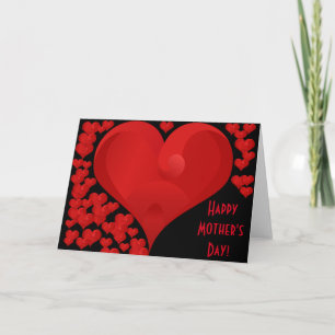 Happy Mother's Day Romantic Sweet Liebe Hört Karte