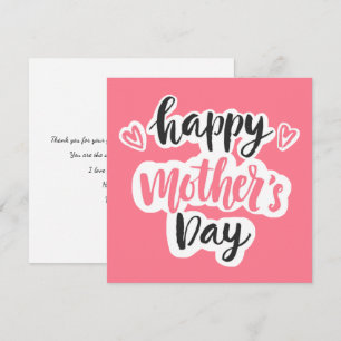 Happy Mother's Day Schöne Typografie Karte