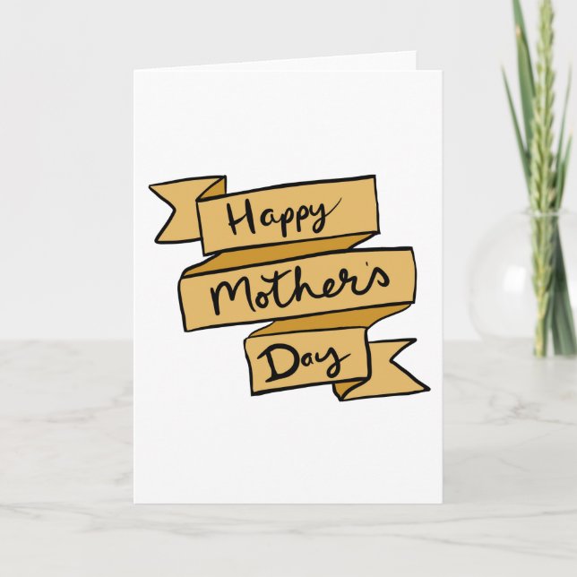 Happy Mother's Day Scroll Karte (Vorderseite)
