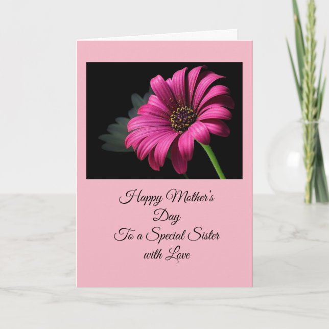 Happy Mother's Day Sister Karte (Vorderseite)