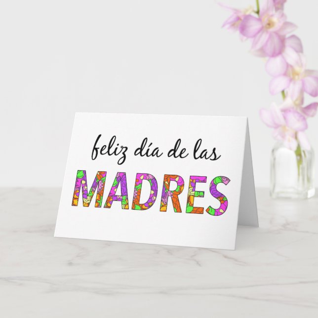 Happy Mother's Day Spanish Card Karte (Orchidee)