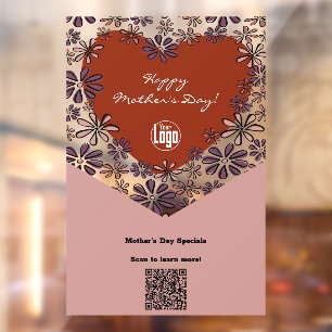 Happy Mother's Day Special - Scannen Sie um mehr z Fensteraufkleber