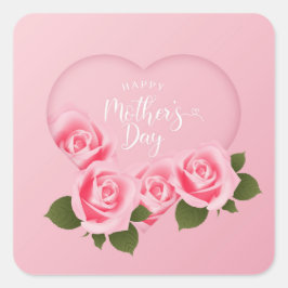 Happy Mother's Day Square Sticker