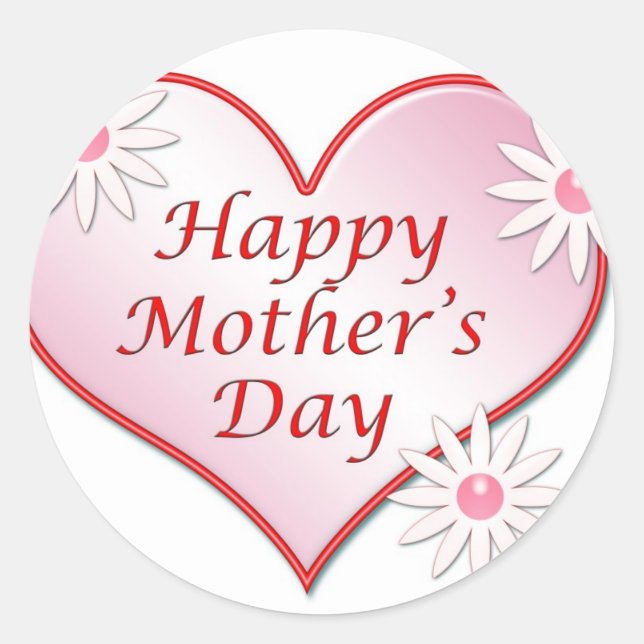 Happy Mother's Day Sticker (Vorderseite)