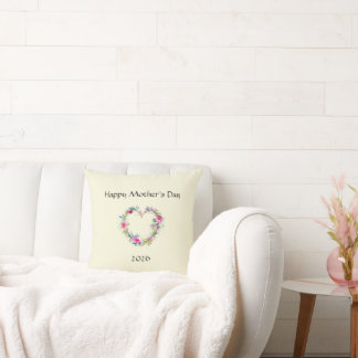 Happy Mother's day Throw Pillow Kissen