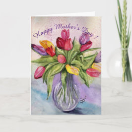 Happy Mother's Day Tulip Bouquet Karte
