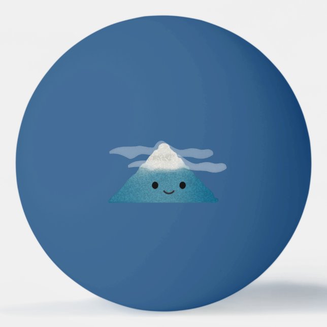 HappY Mountain Tischtennisball (Vorderseite)