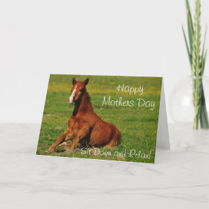 Happy Mthers Day Horse Card Karte
