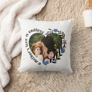 Happy Mthers Day Mama Custom Heart Foto Kissen