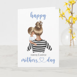 Happy Mthers Day Personalisiert vom Sohn Karte
